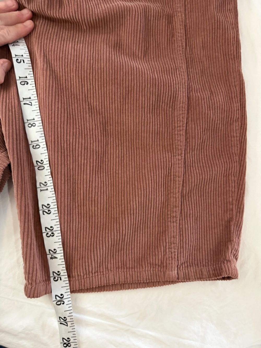 NWT FREE PEOPLE WE THE FREE Good Luck Mid Rise Barrel Jeans Cords Withered Rose - Picture 14 of 16